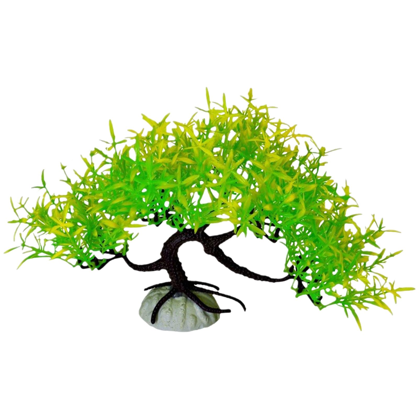 cdar Artificial Aquatic Plant Small Aquarium Tree Realistic Simulation Plastic Hydroponic Water Plant Decorations for Fish Tank Reptile