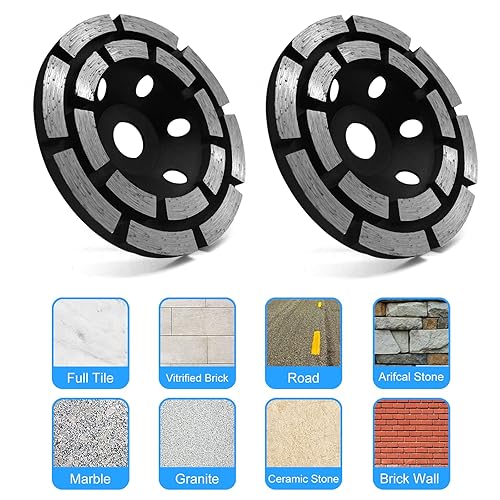 Miniatura 3 de Ruedas completas de corte y rectificado de diamante para amoladoras angulares, disco de corte de azulejos de 4.5 pulgadas con cobertura de diamante