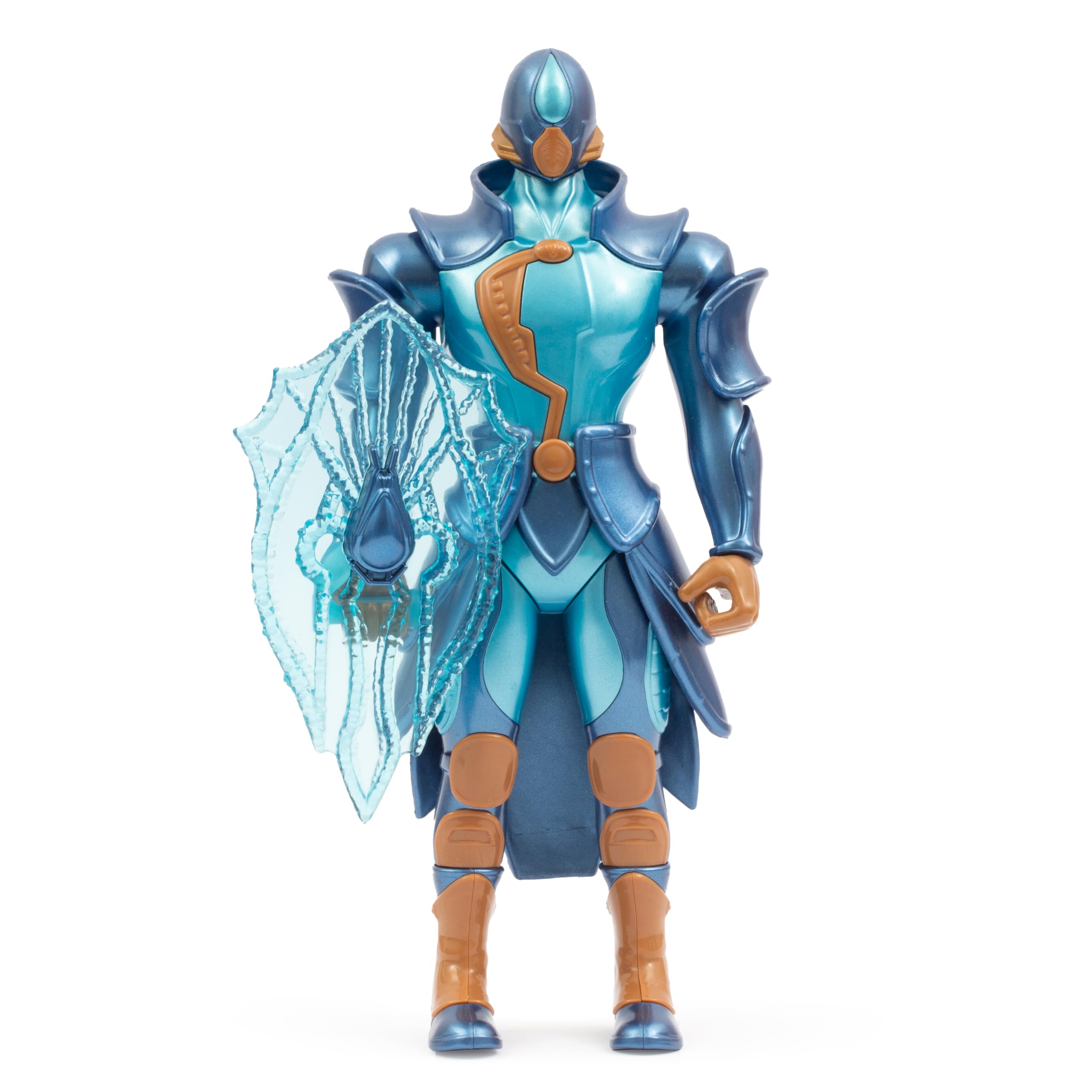 GORMITI THE NEW ERA, Aqu Carter Water Clan Action Figure, 27cm Articulated Hero with Blue Armour and Ice Shield Accessory - Image 4