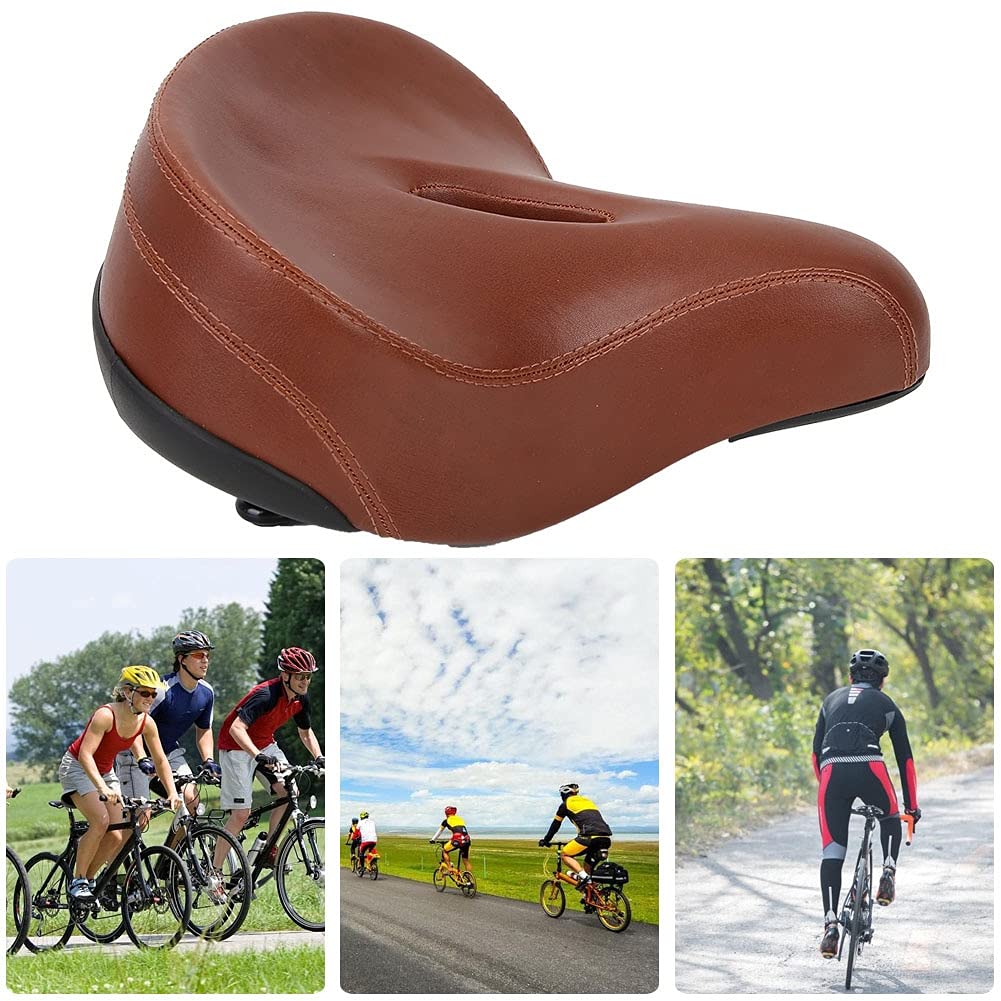 Selle de vélo Marron - Selle Confort Gel Hommes/Femmes