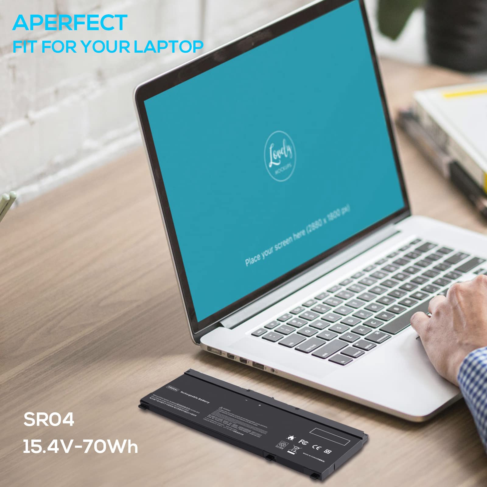 70Wh SR03XL SR04XL SRO4XL Laptop Battery for Hp 917678-171 917678-1B1 917678-2B1 917724-855 HSTNN-DB7W HSTNN-IB7Z HSTNN-IB72 TPN-C133 TPN-C134 TPN-Q193 15-CB000 15-CE015DX 15-CE000 15-DC0000 Series