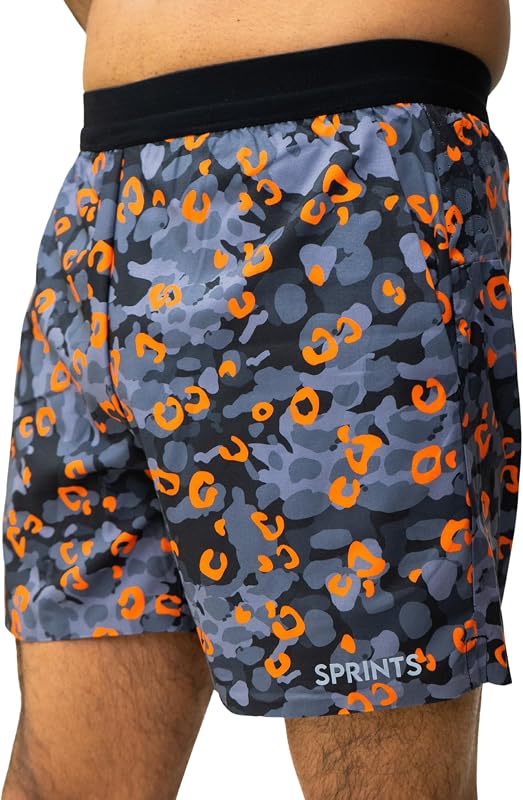 Mens 2-in-1 Running Shorts, 5 inch Quick Dry Athletic Shorts w/Pockets, Breathable, 4-Way Stretch for Gym & Workout
