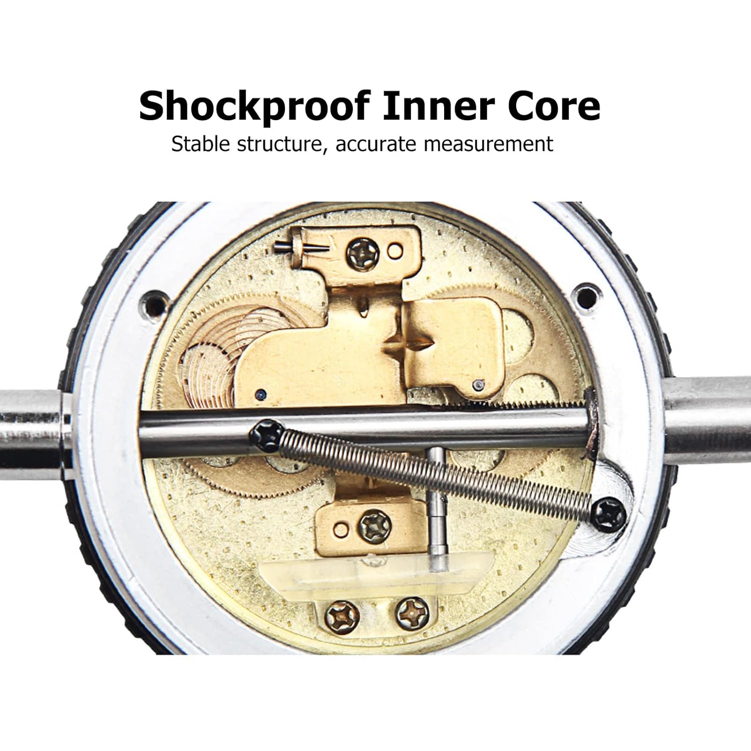 Dial Indicator, Mechanical High Accuracy, for Precision Measurement in Machinery Manufacturing Aviation Stainless Steel (0-20mm)