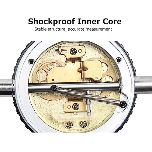 Miniatura 4 de Indicador de dial mecánico de 0.000 in, indicador de marcación de acero inoxidable, indicador de prueba para indicadores de dial de medición de