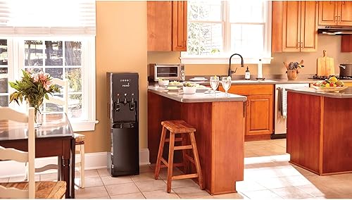 Miniatura 8 de Dispensador de agua Htrio Coffee K-Cup de 5 galones, enfriador de temperatura fría y caliente, color negro