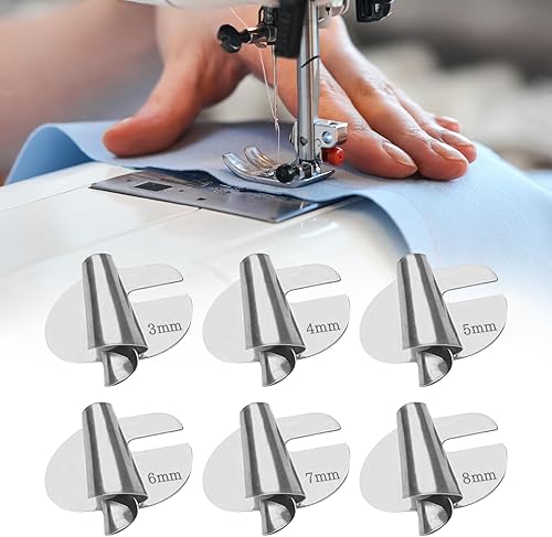Pie de dobladillo enrollado de costura, accesorio de dobladillo enrollado para máquina de coser, pie de dobladillo enrollado de costura universal