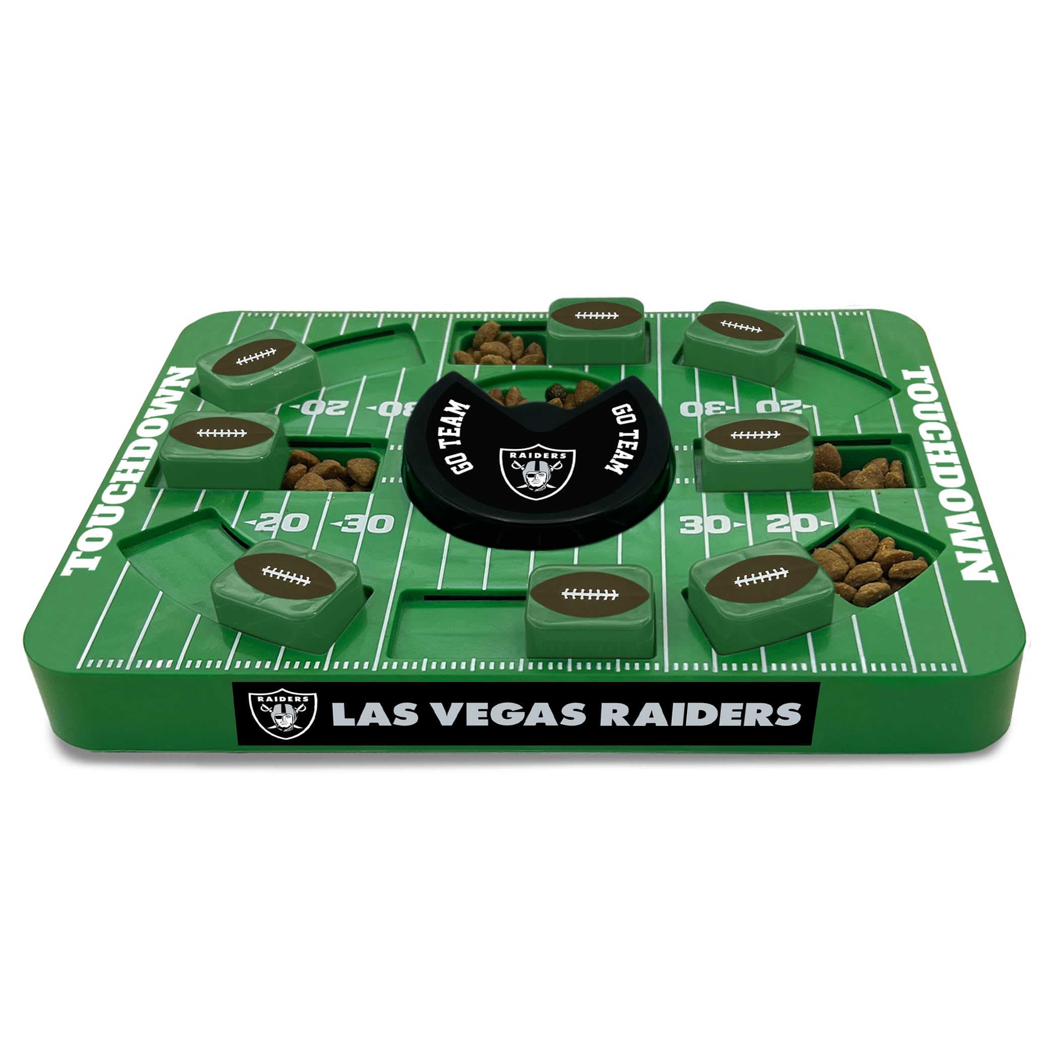 Pets First NFL Las Vegas Raiders Large Puzzle Toy for Dogs, Slow Feeder Board for Pets, New Bigger Size, Interactive Doggie Treat Toy