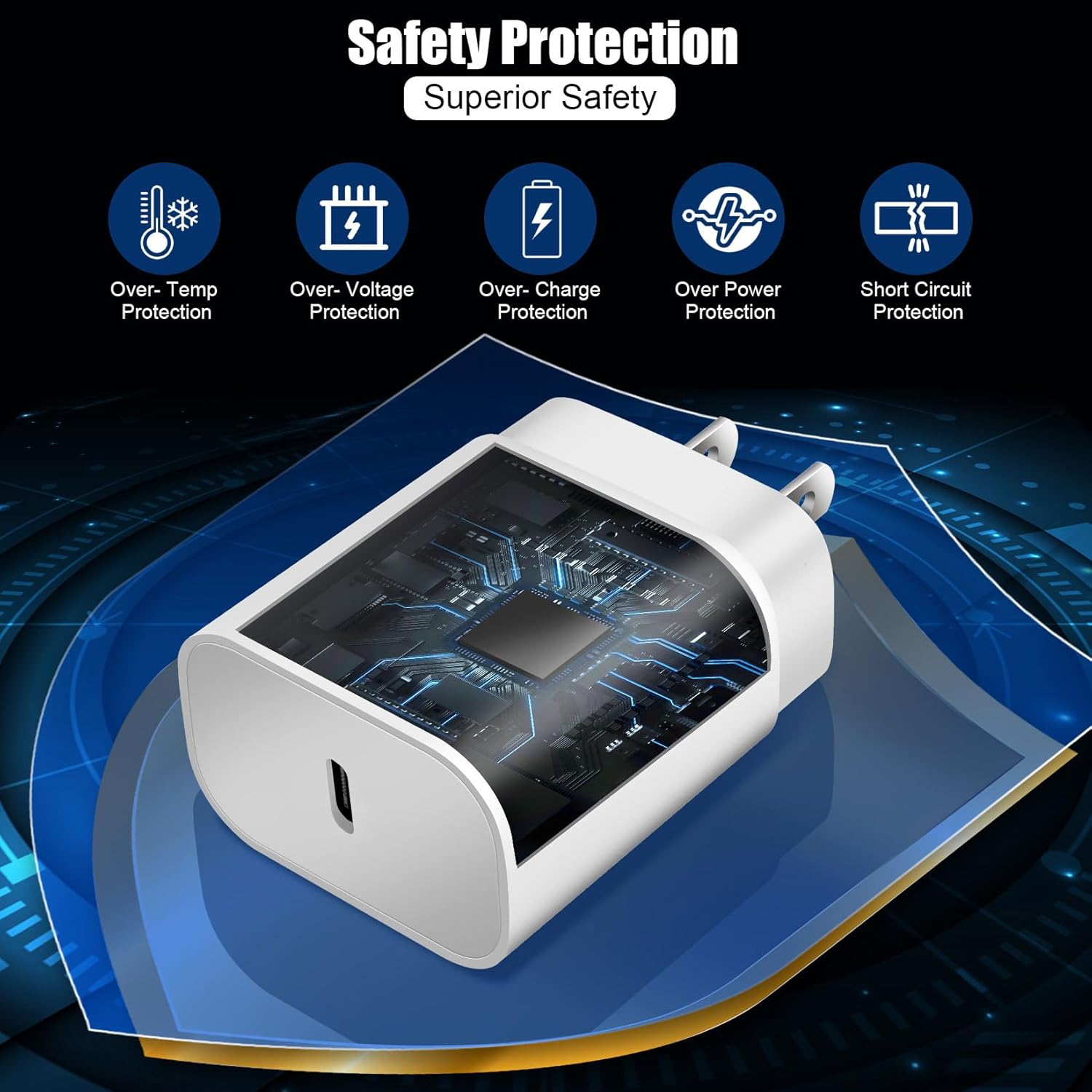 Super Fast Samsung Charger 25W USB C Android Phone Charger Block,2Pack 10FT Long Samsung Charger Fast Charging Cord Type C Wall Chargers for SamsungGalaxy S25 Ultra/S25/S24+/S23/S22 FE/S21/S20/A54/A16 - Image 4