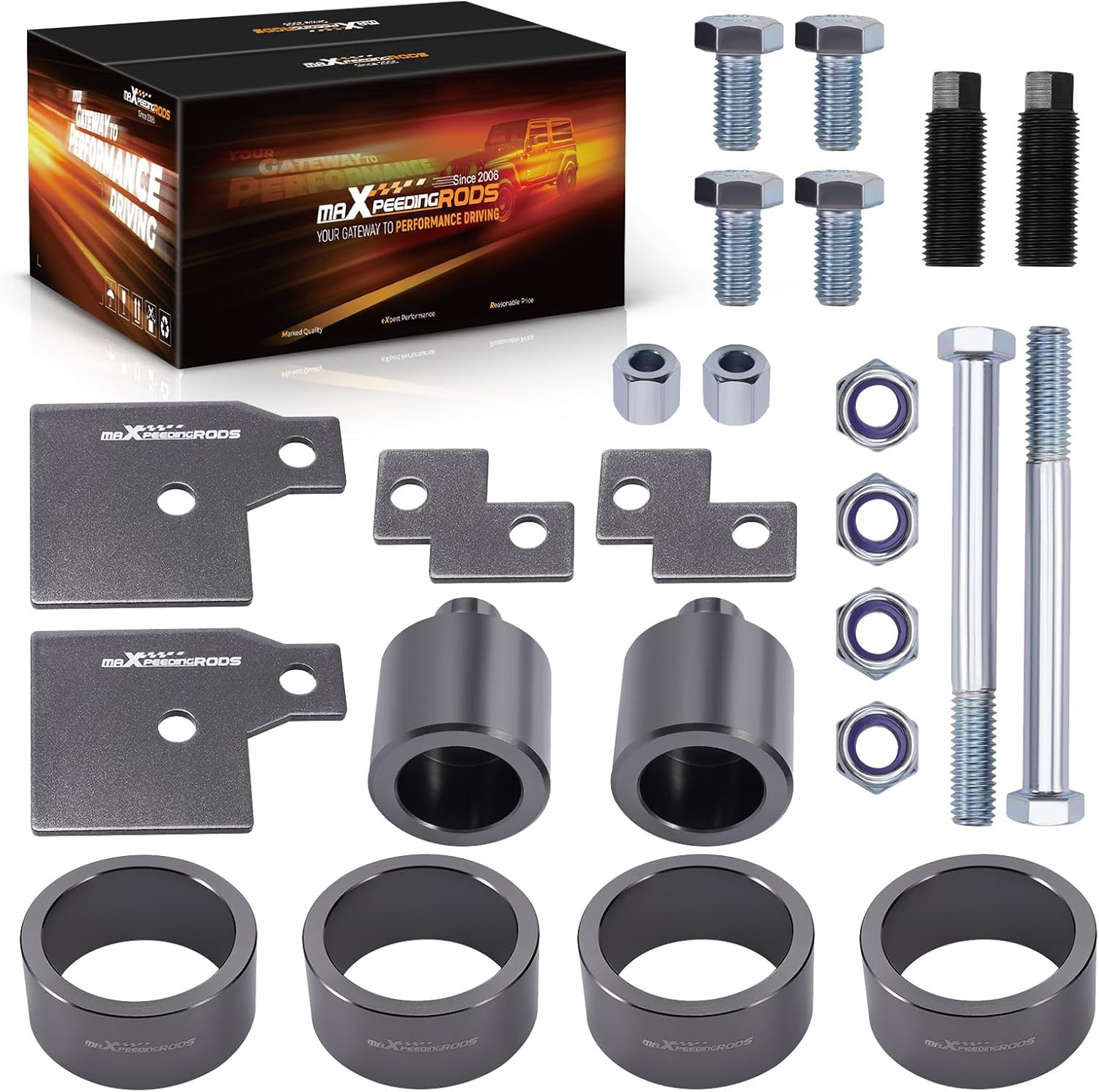 4" Front + Rear Lift Kit compatible for Polaris Sportsman 500/570/600/700/800 1999-2021