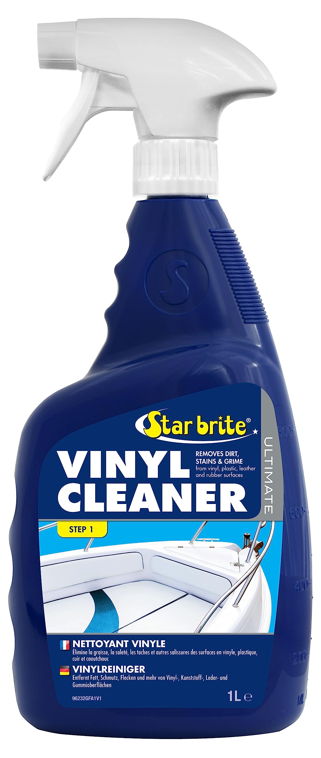 STAR BRITE Ultimate Vinyl Cleaner - Anche per Gomma, Pelle e Plastica - Rimuove lo Sporco Ostinato e le Macchie su Tappezzeria Interna & Esterna, in Auto, Camper, Barche, Abbigliamento Aantipioggia