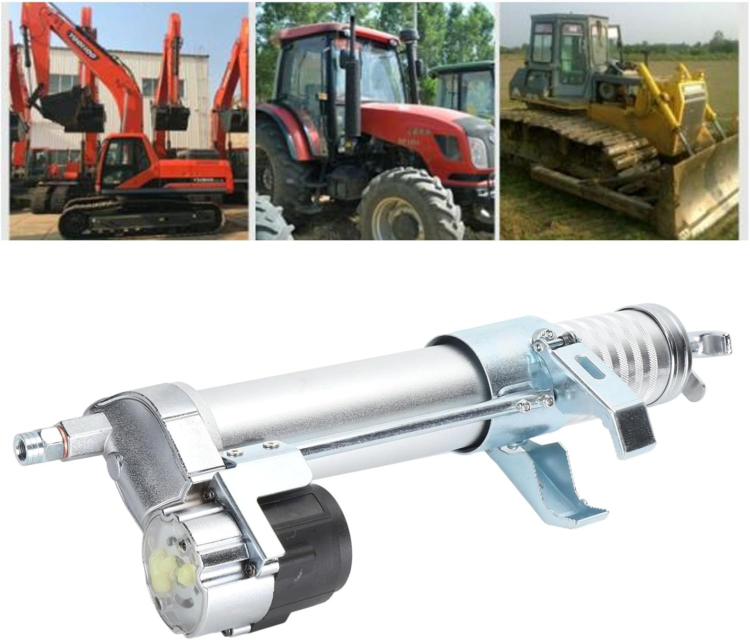 Eujgoov Electric Grease Tool Drill Adapter 600CC Load Locking Coupler Hose Extension Pipe Pneumatic Attachment Electric Drill Grease Tool Adapter