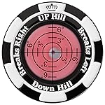 SlopeMaster ProGreen Reader - Golf Ball Marker with High Precision Green Reading Aid Golf Accessories for Men Women (Black&Pink)