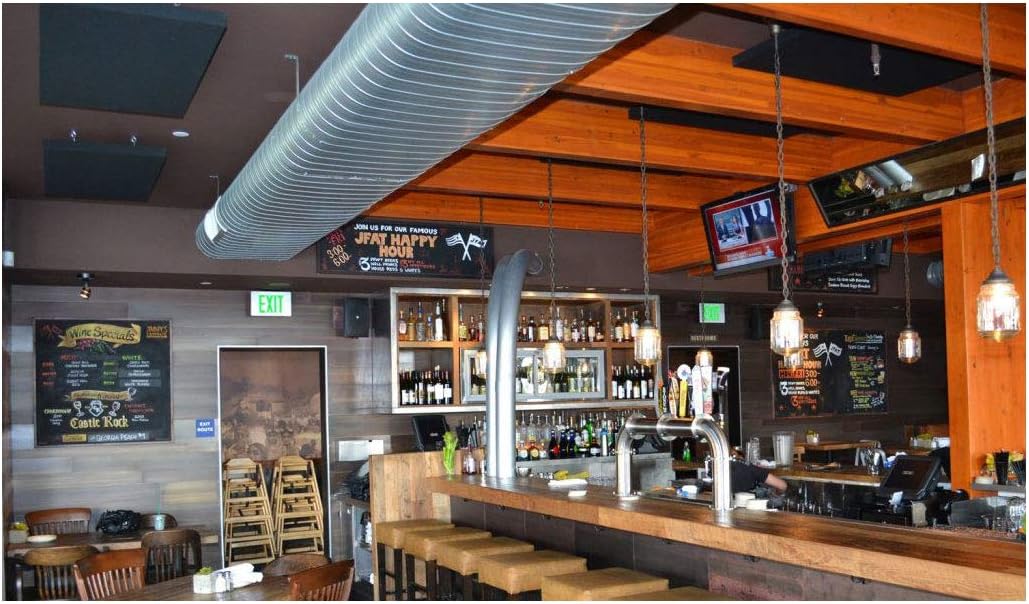 Primacoustic 1.5 inch Nimbus 2 x 4 foot Acoustic Ceiling Cloud Panel 2-pack - Black