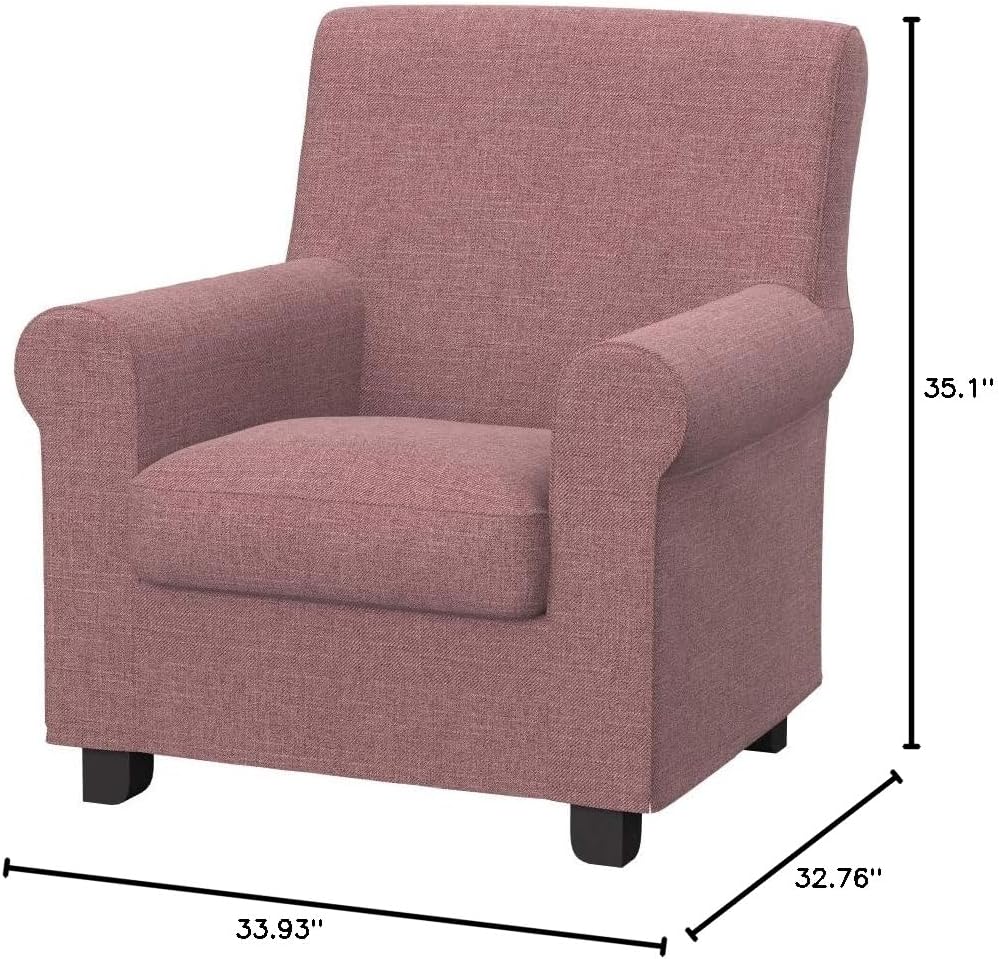 Soferia Replacement Compatible Cover for Gronlid Armchair, Fabric Naturel Coral