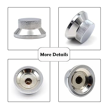 Amazon.com: XIYANGJUAN 3pcs Metal Bell Guitar Knobs Chrome