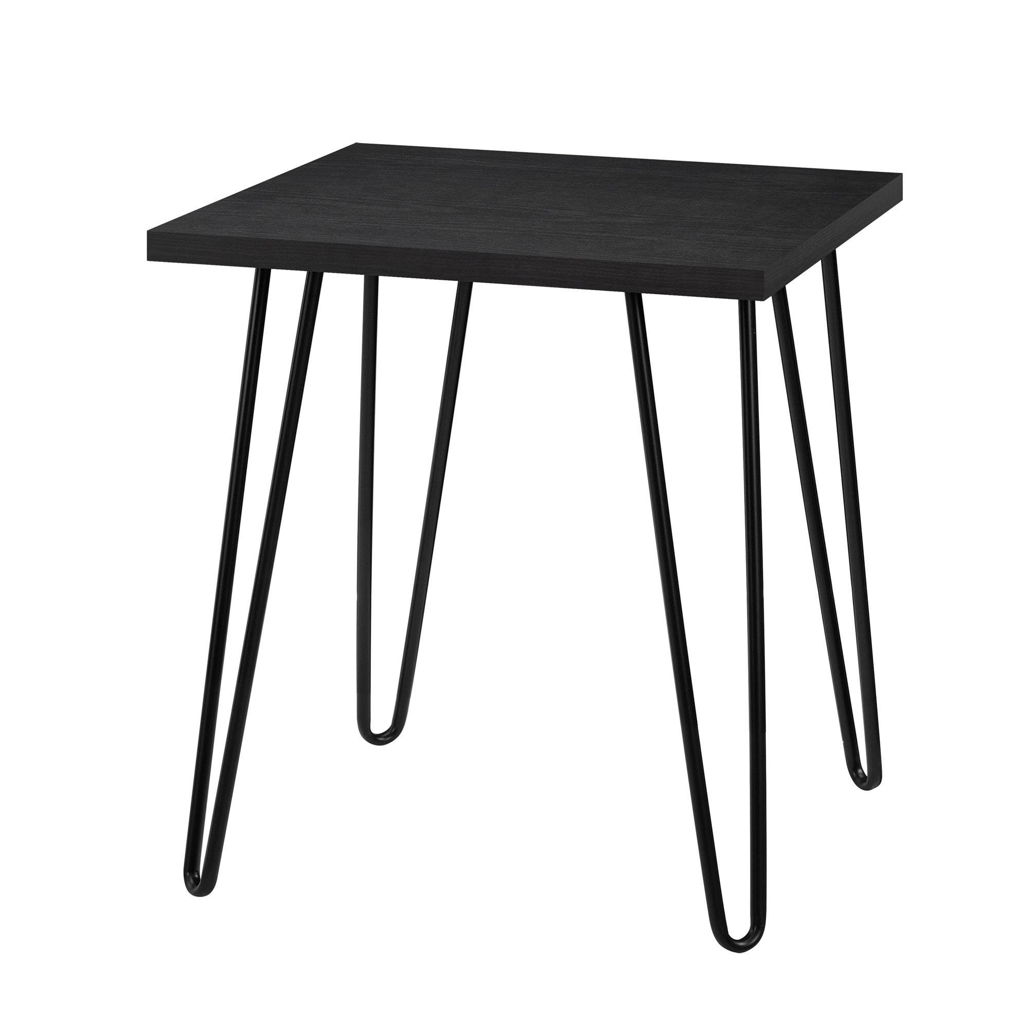 DHP Furniture Owen End & Side Table, Black Oak Look