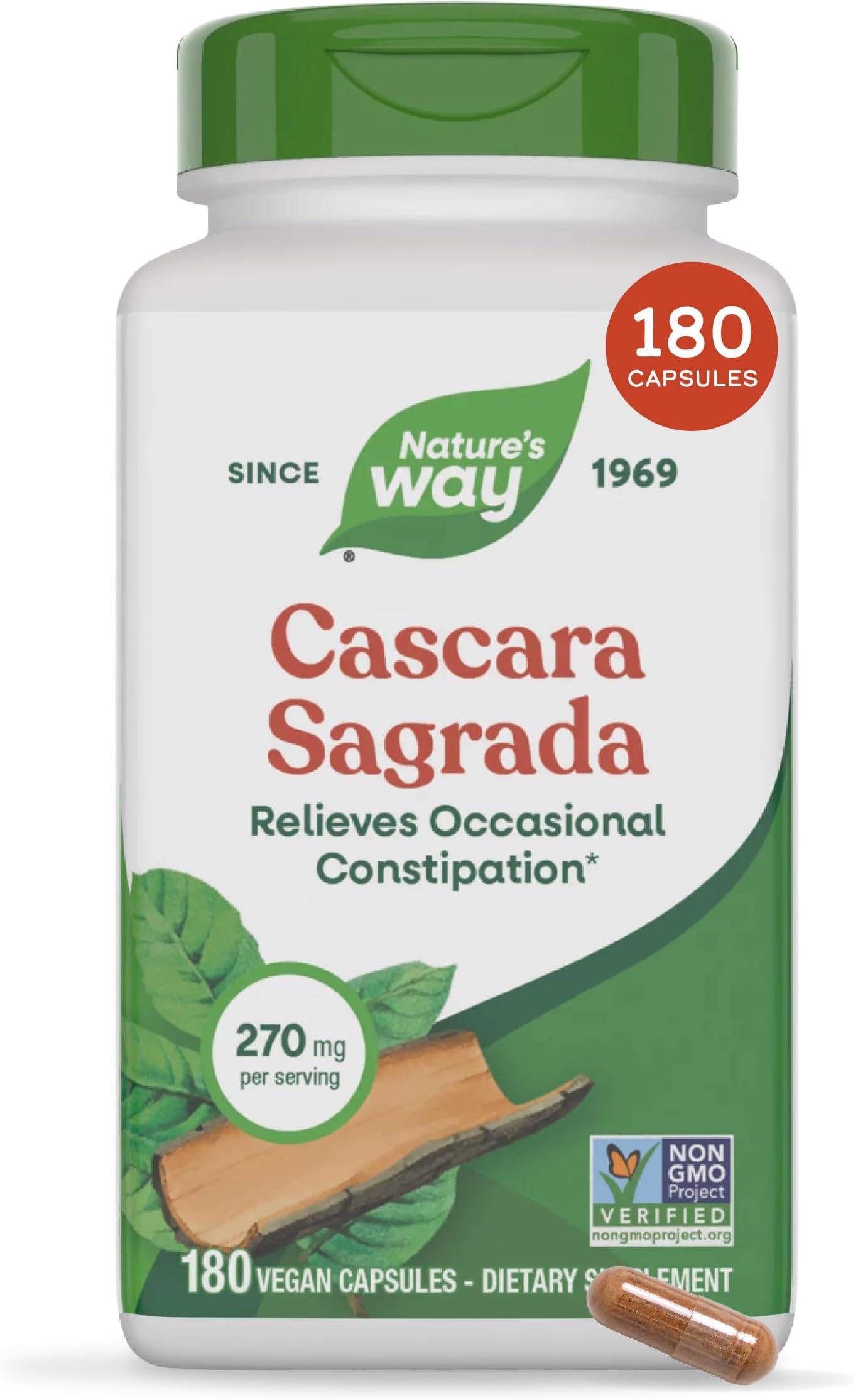 Nature's Way Cascara Sagrada, 180 Caps