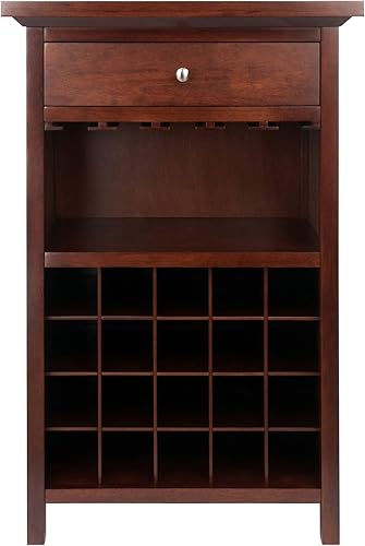 Miniatura 3 de Winsome Almacenamiento de vino Chablis de madera, nogal