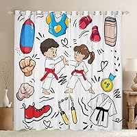 Vista 44 de Erosebridal Cortinas opacas de moda de los años 90, 30 % a 50 % para dormitorio, cortina de ventana con cinta de radio retro, tratamientos de Negro