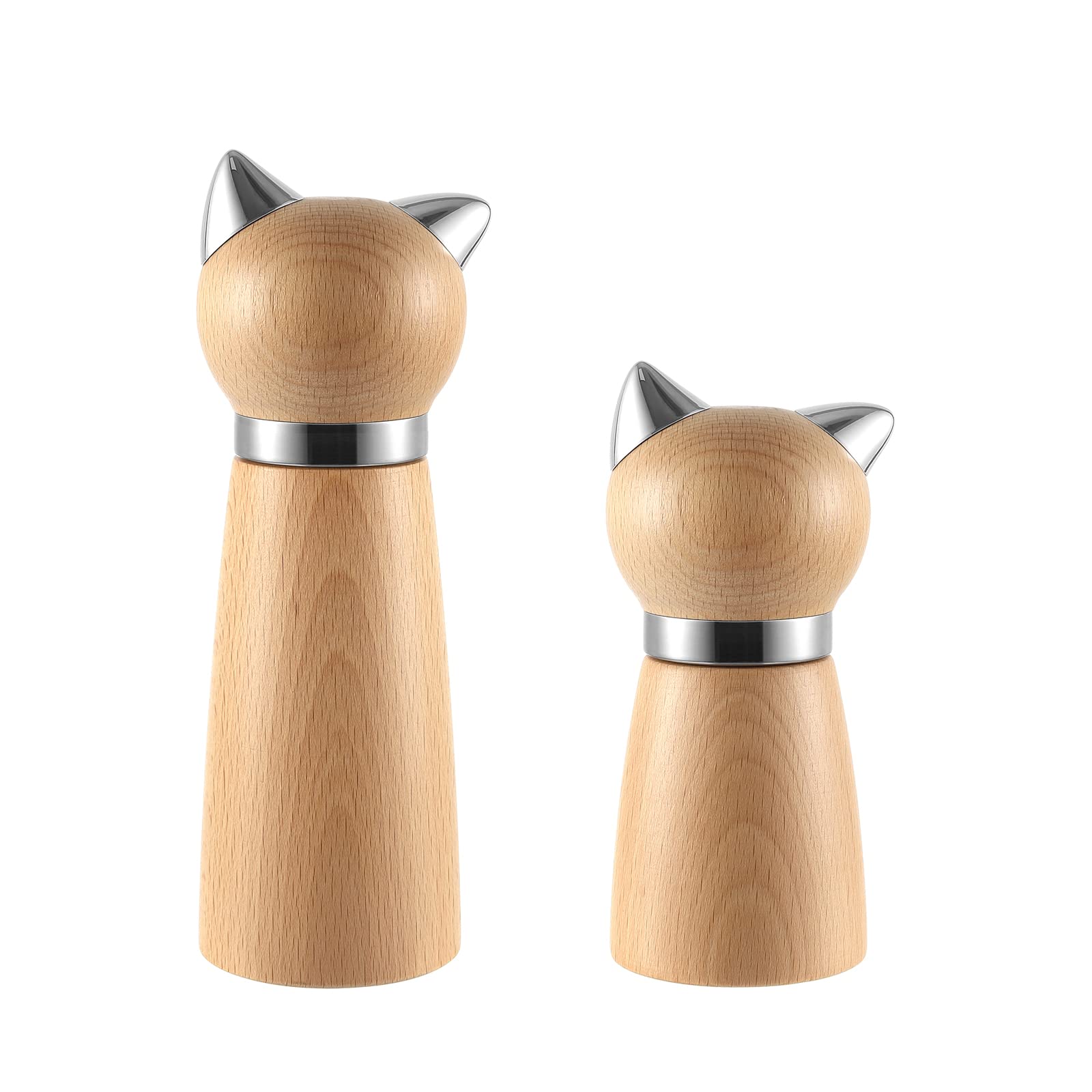 Amazon | VKCHEF ペッパーミル 木製ソルト&ペッパーグラインダー 