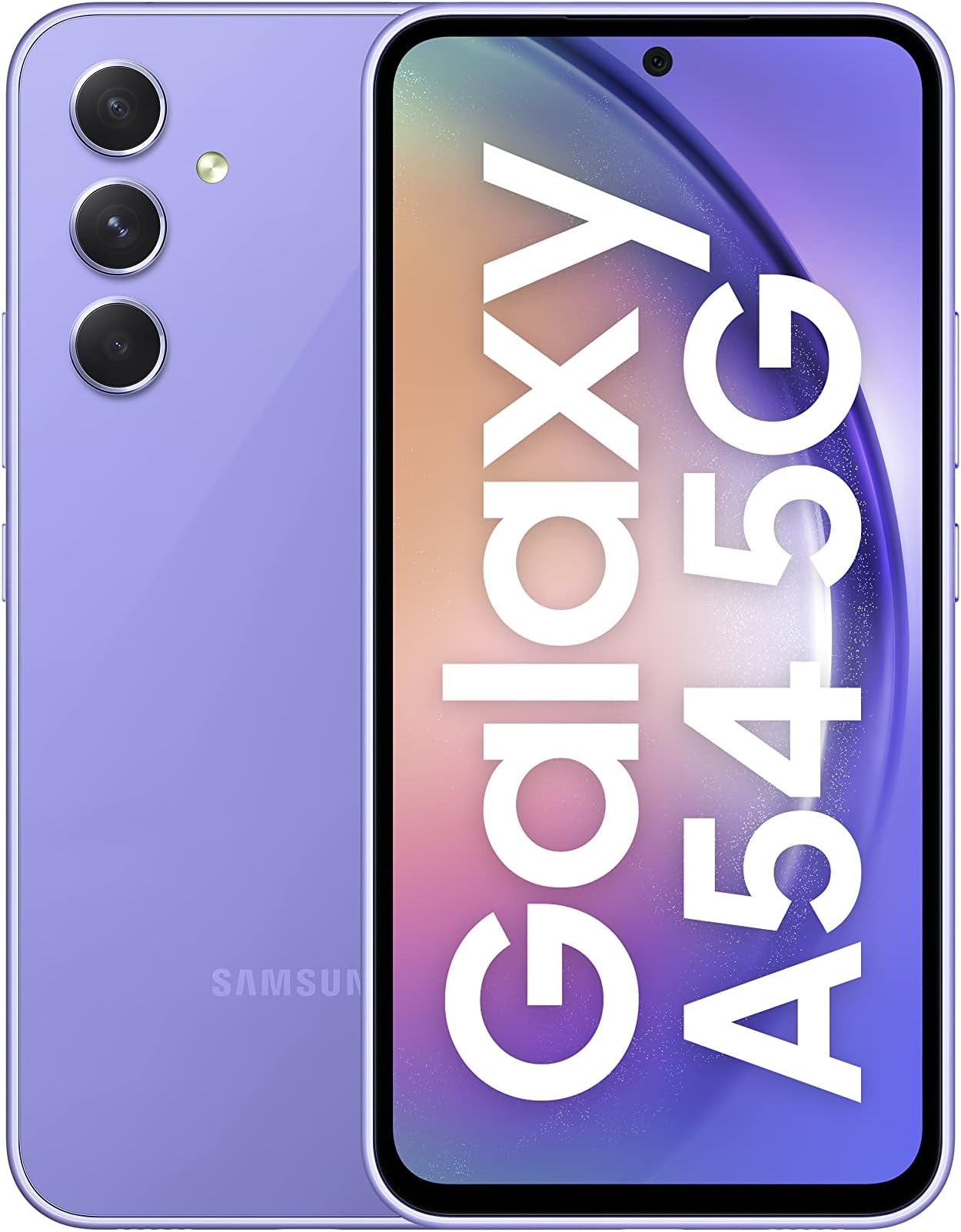 SAMSUNG Galaxy A54 5G (Awesome Violet, 8GB, 256GB Storage) | 50 MP No Shake Cam (OIS) | IP67 | Gorilla Glass 5 | Voice Focus | Without Charger, purple