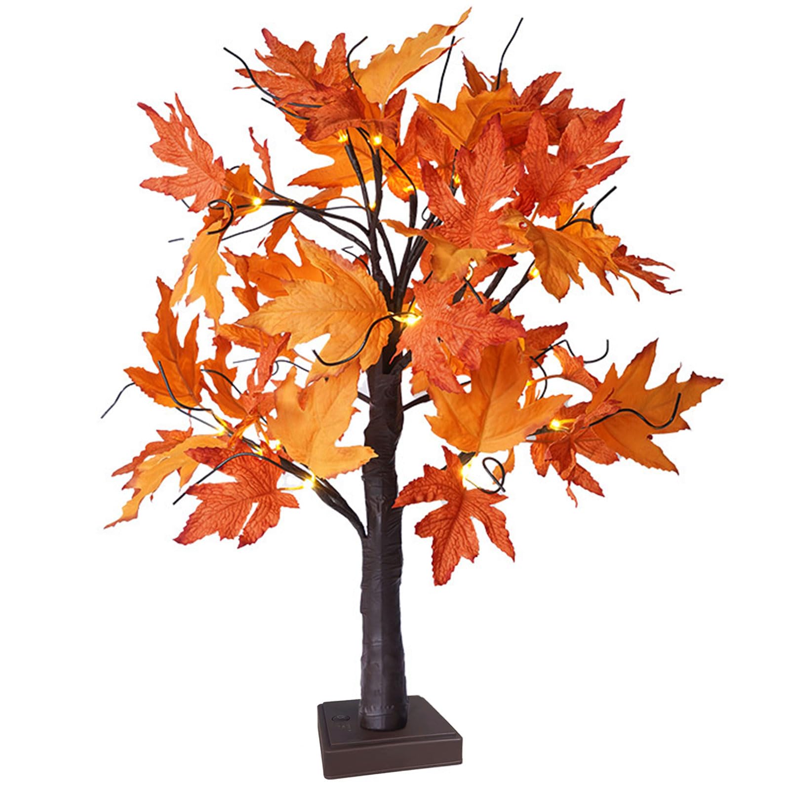 LED Herbstbaum Mit Ahornblättern - 74 LEDs Mit USB & Batteriebetrieb