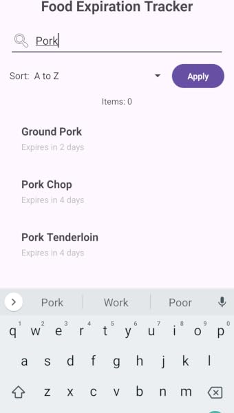 Food Expiry Dictionary - 1