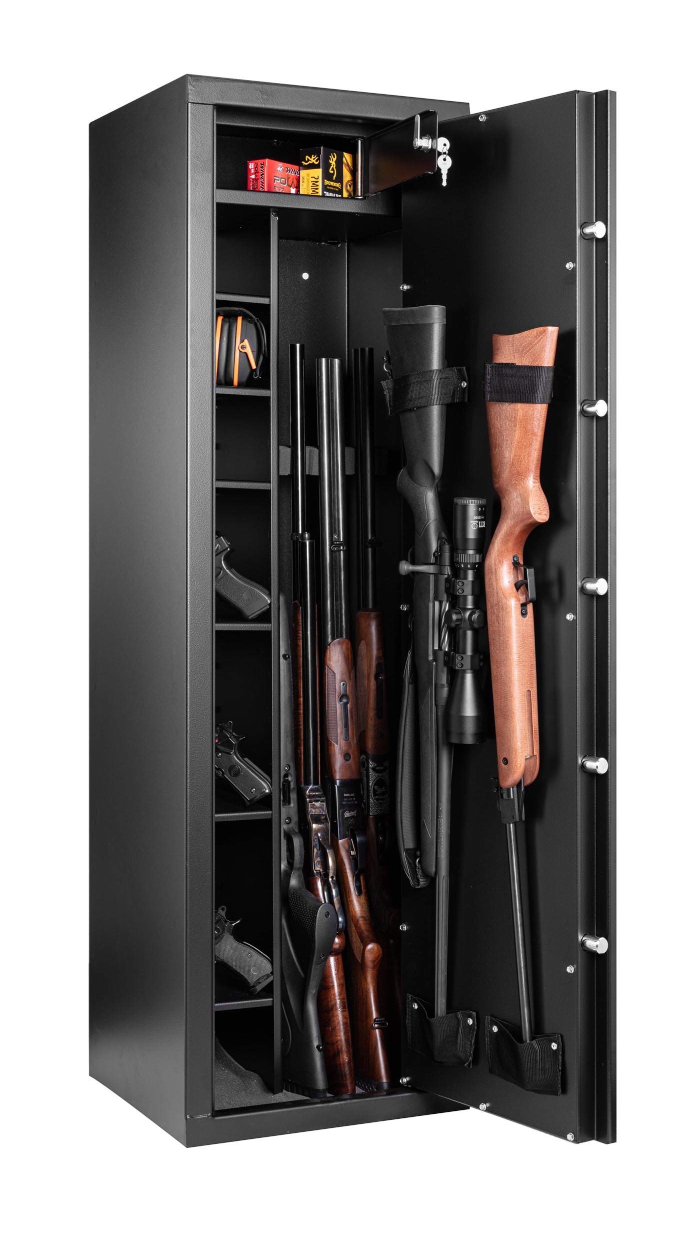 Rietti Armoire Forte modulable 9 Armes / 6 Armes + étagères
