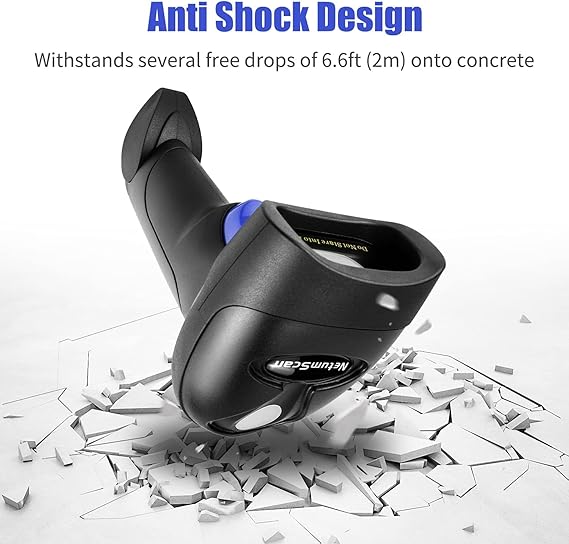 NetumScan USB 1D Barcode Scanner ، قارئ الباركود السلكي المحمول CCD يدعم شاشة المسح UPC Bar Code Reader for Warehouse، Library، Supermarket