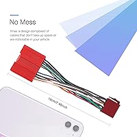 Vista 7 de RDBS Arnés de radio apto para modelos Mazda 2001-2007 Tribute Mpv Miata CX7 CX9 Protege conector de cableado estéreo