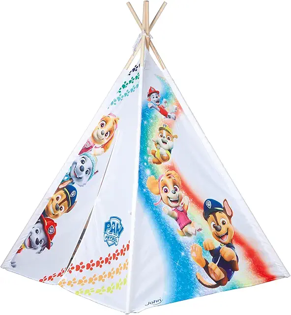 Paw Patrol Tipi Zelt aus Holz für Kinder - Original Lizenz