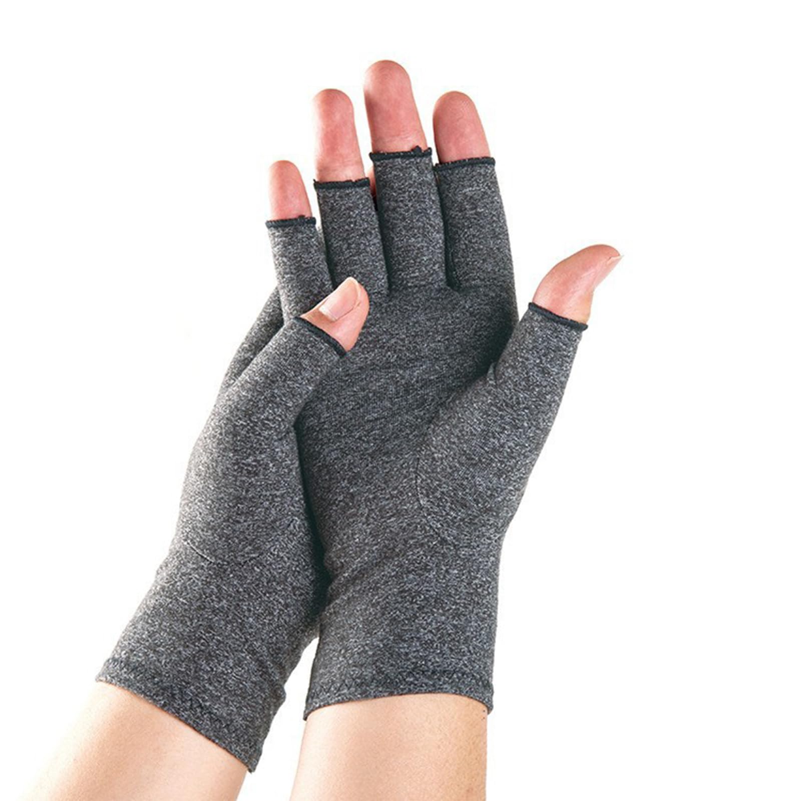 YUXITA Fingerless Outdoor Sports Gloves With Joint Breathable Knit Fabric For Cycling Climbing Gym Training