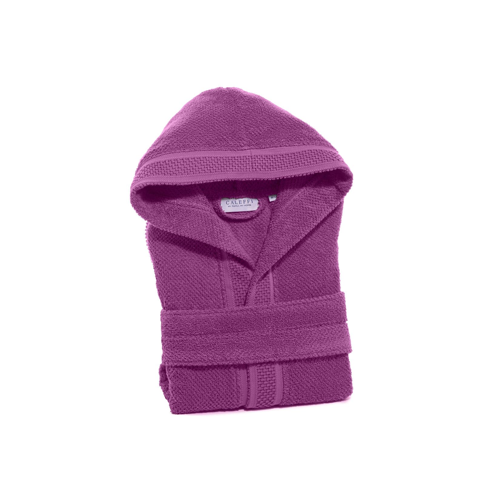 CALEFFI - Accappatoio per adulti, Donna / Uomo / Unisex con Cappuccio, in Spugna 100%
