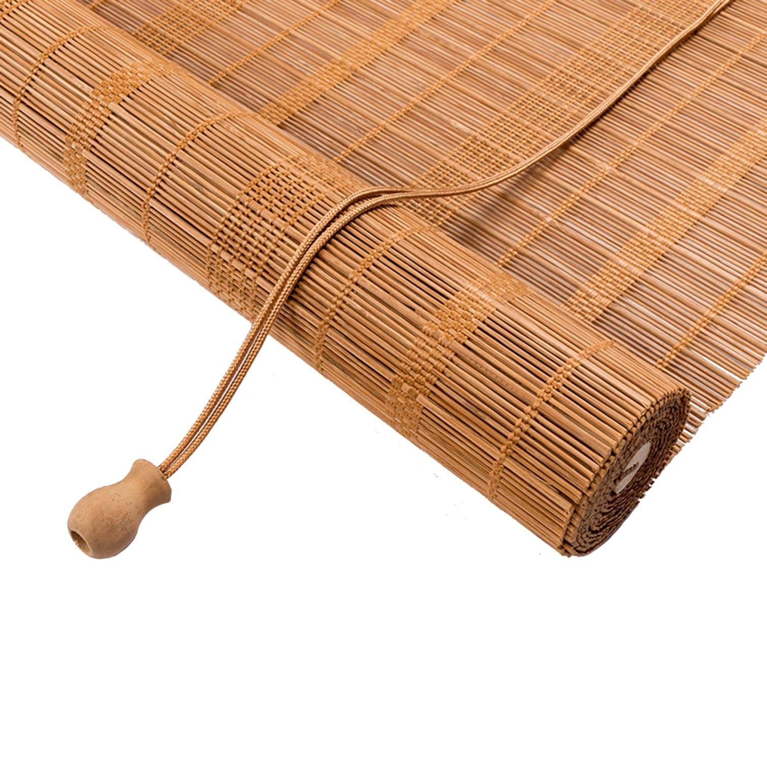 GUETTO Store Bambou Exterieur,Rideaux Store,Pare Soleil pour Fenetre,Store Fenetre Terrasse,Stores Enrouleurs Occultants Interieur,Rideau en Roseau Store,Protection de la Vie privée,140x280cm
