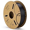 ELEGOO PLA Filament 1.75mm Black 1KG, 3D Printer Filament Dimensional Accuracy +/- 0.02mm, 1kg Cardboard Spool(2.2lbs) 3D Printing Filament Fits for Most FDM 3D Printers