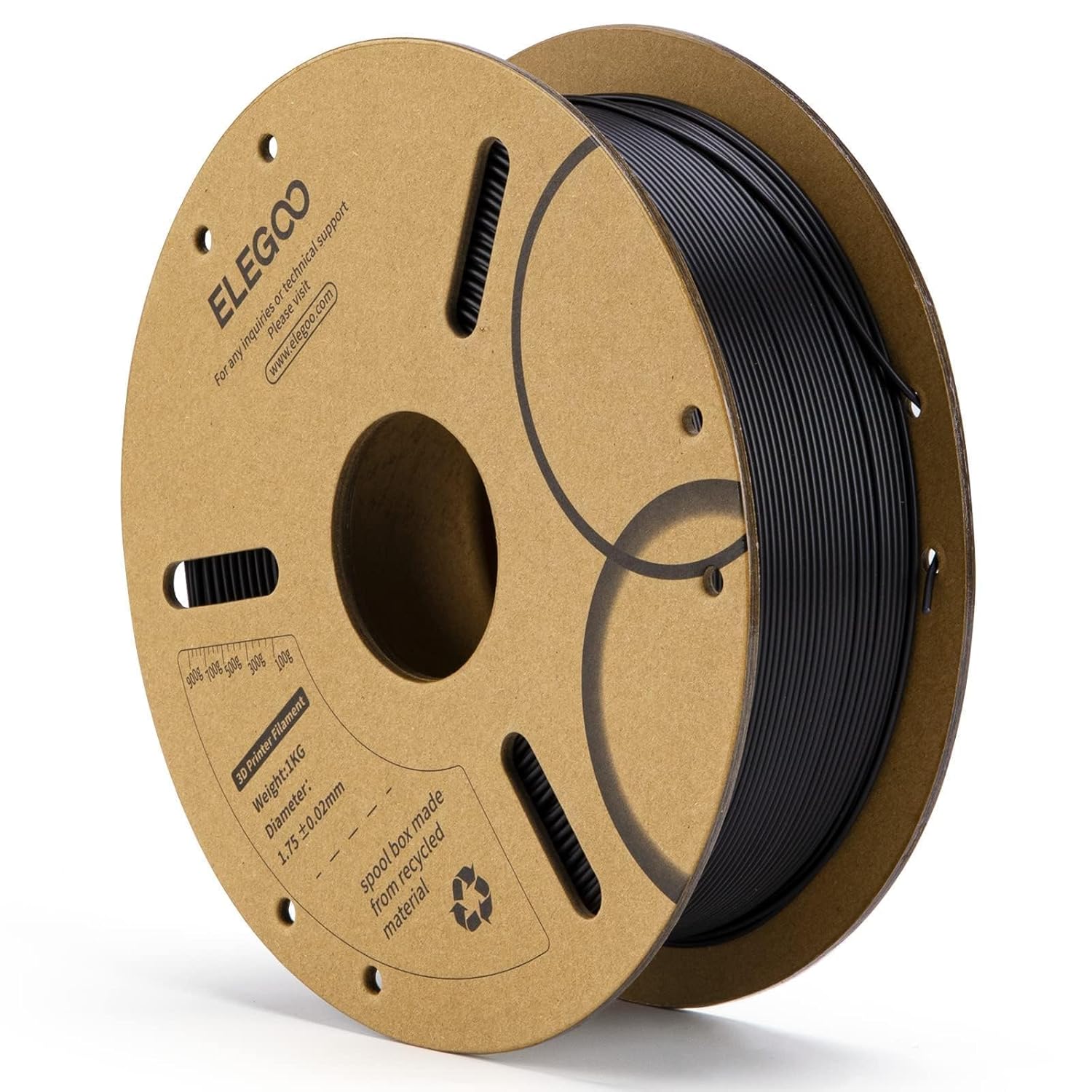 ELEGOO PLA Filament 1kg Black