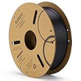 PLA Filament 1.75mm Black 1KG, 3D Printer Filament Dimensional Accuracy +/- 0.02mm, 1kg Cardboard Spool(2.2lbs) 3D Printing Filament Fits for Most FDM 3D Printers