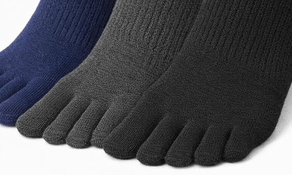 3’lü Bambu Parmaklı Mantar Önleyici Sağ-Sol Ayrı Yıkamalı Erkek Patik Set