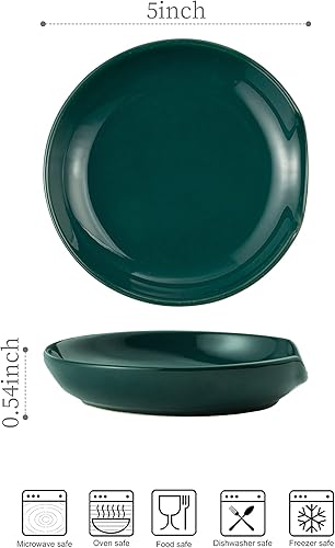 Miniatura 2 de LYEOBOH Reposa cucharas para estufa, soporte de cuchara de porcelana para encimera de cocina, reposa cucharones de cocina de 5 pulgadas para