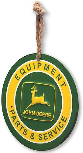 Miniatura 5 de John Deere Quality Farm Equipment - Letrero de metal en relieve, vintage de John Deere para garaje o cueva de hombre