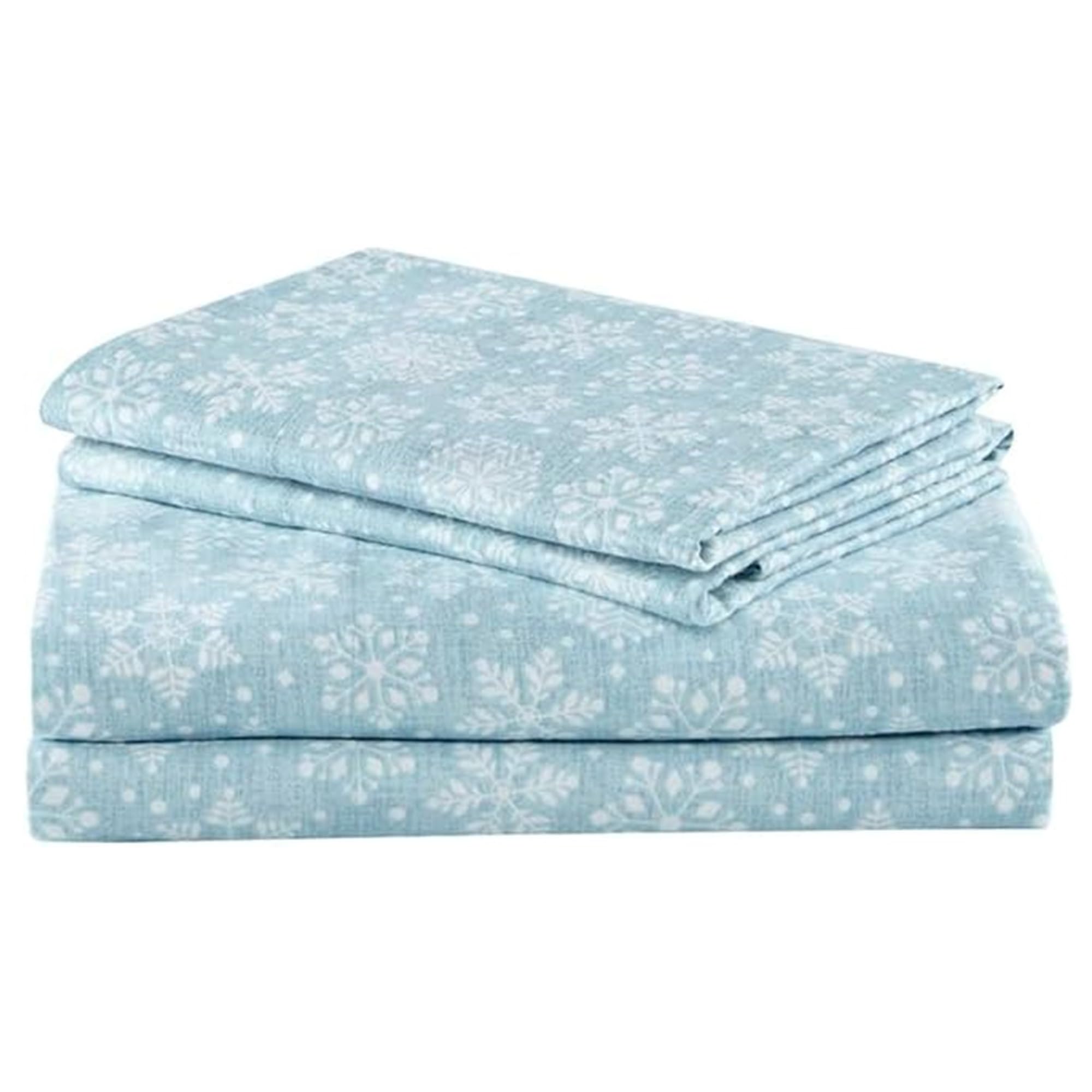 Comfort Spaces 100% Cotton Flannel Sheets Twin Size Set, Ultra Soft, 3 Pcs