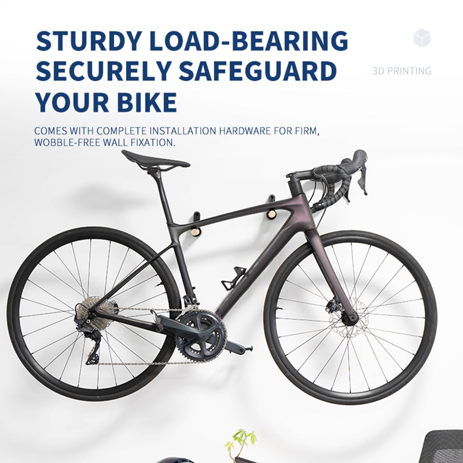 Supporto da parete per bicicletta, per garage | Supporto verticale da parete per bicicletta, per casa, appartamento, capanno, officina, studio, soggiorno, balcone