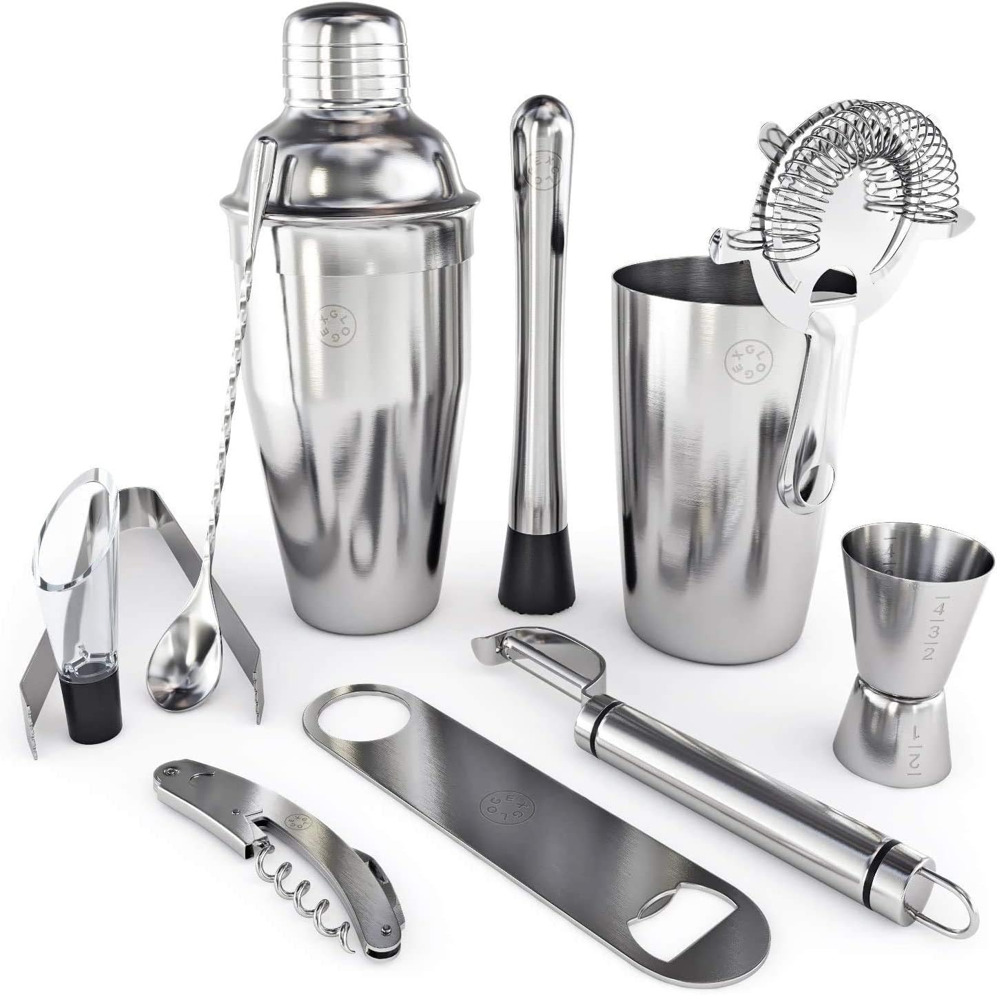Home Bar Tools Set - 11-Piece - Stainless-Steel