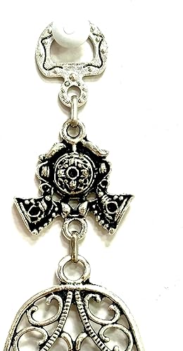 Miniatura 3 de Evil Eye – Hamsa – Virgen María, Mano de Fátima, Dije de Buena Suerte/Talismán/Adorno de muleto para protección, prosperidad, riqueza, bendición,