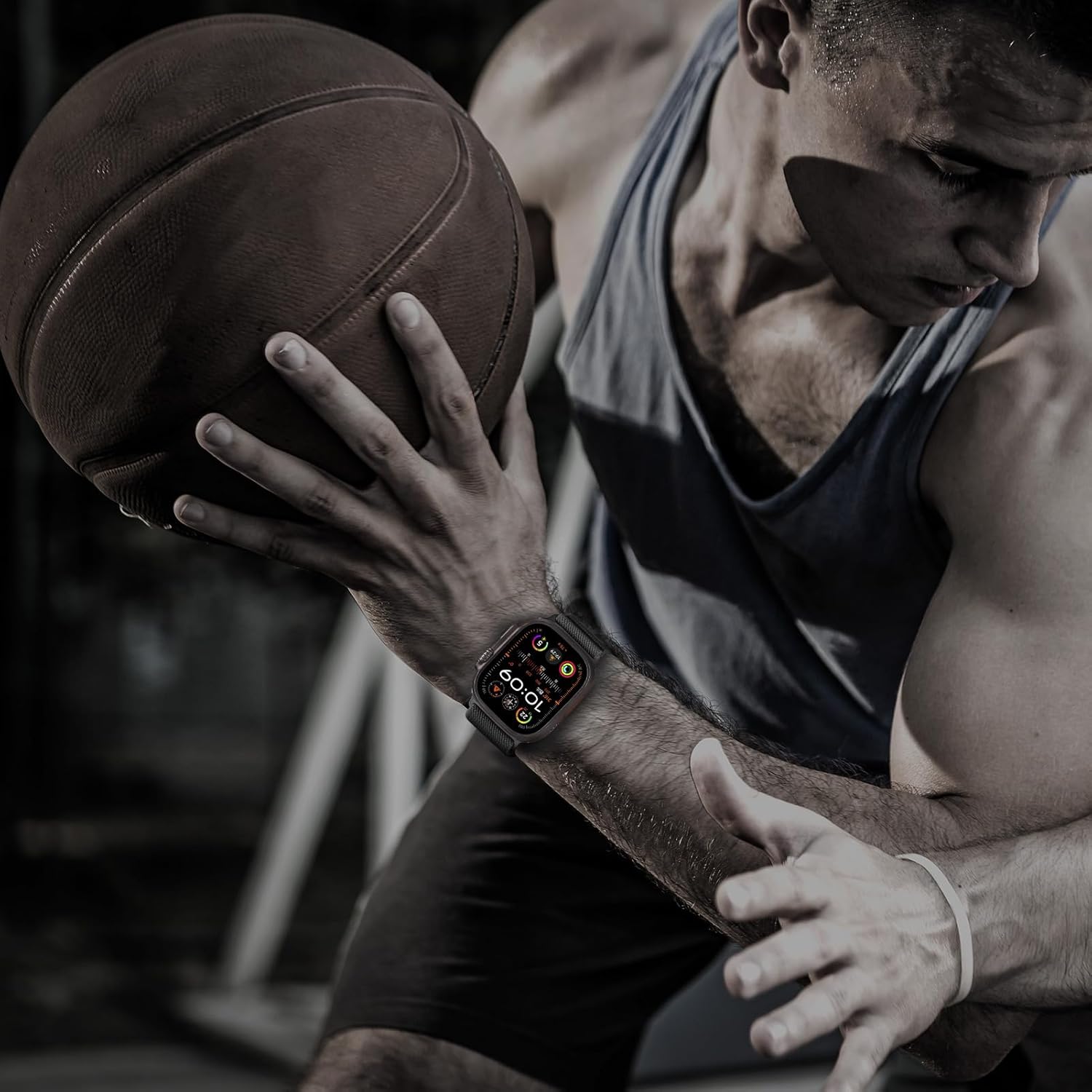 Elastic Sport Band for Apple Watch Ultra/2/3 Bands 49mm 46mm 45mm 44mm 42mm iWatch Bands Men,Parachute Buckle Stretchy Fabric Nylon Strap for Apple Watch SE 3/2/1 Series 11 10 9 8 7 6 5 4 3 Ultra - Image 9