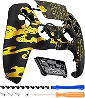 Vista 24 de eXtremeRate Luna Redesigned Front Shell Touchpad Compatible with ps5 Controller BDM-010 020 030 040 050, The 100 Cash Money Replacement Faceplate