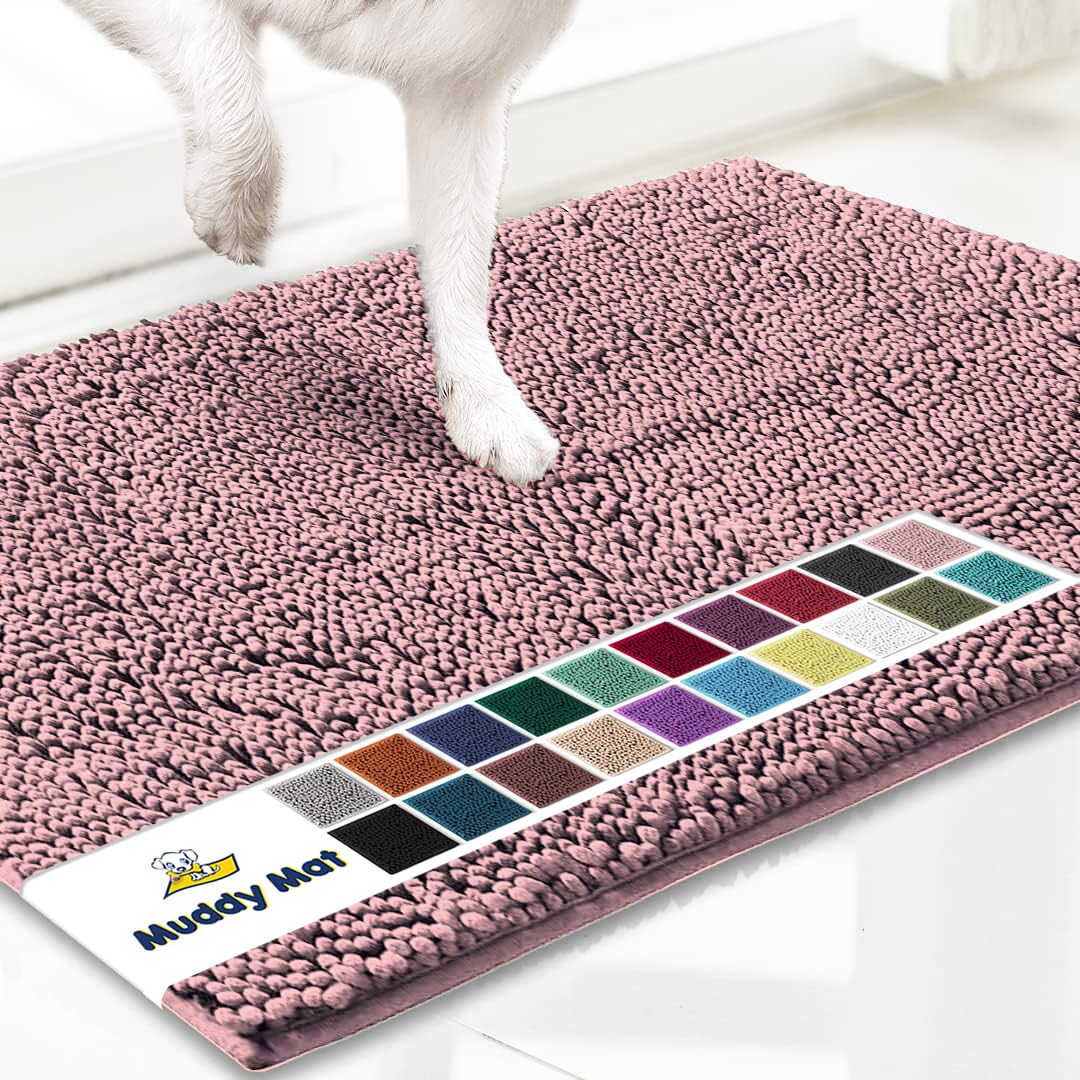 Muddy Mat® | Super Absorbent Door Mat Indoor, Microfiber Quick Dry Chenille Entryway Rug, Non-Slip Front Door Mat, Indoor Mats for Entryway, Machine
