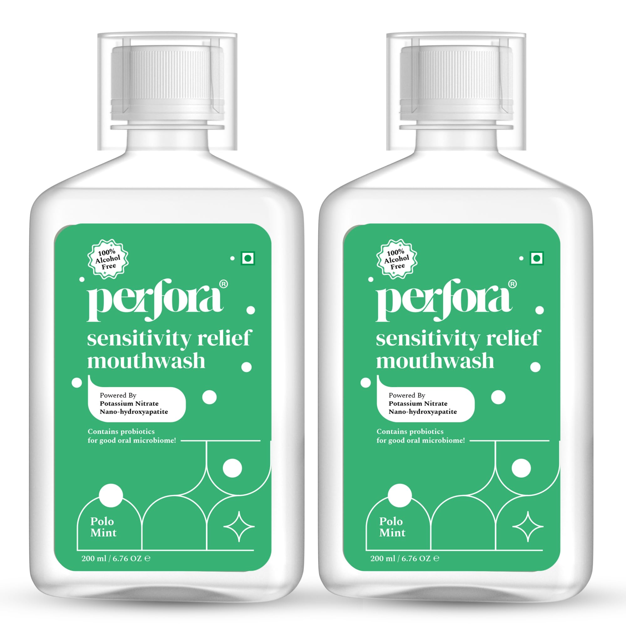 Perfora Sensitivity Relief Mouthwash | Alcohol Free | Mouth freshner With Active Ingredients Like Potassium Nitrate | No Artificial Colors | Suitable for Men, Women, Children | Pack of 2 (200ml) (B0CZLKRVGL) Amazon Price History, Amazon Price Tracker
