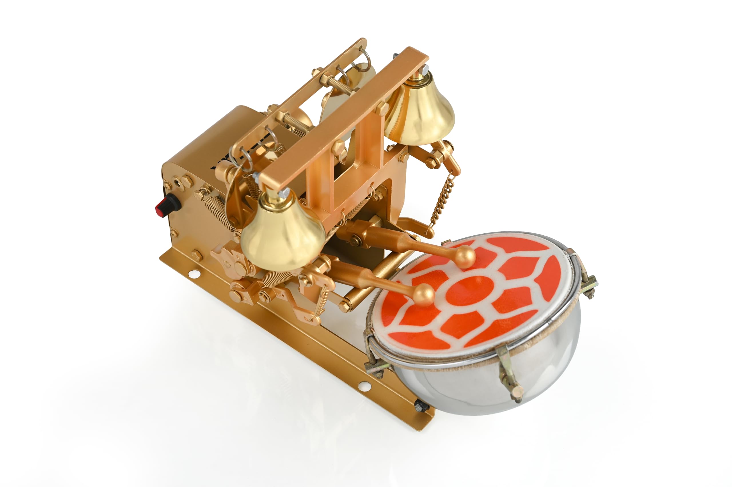 Fully Automatic Electric Mini Aarti Machine With Nagara, 2-Bells & Jalar For Home Temple, Satsang Or Pooja Room (Basic)-image-45