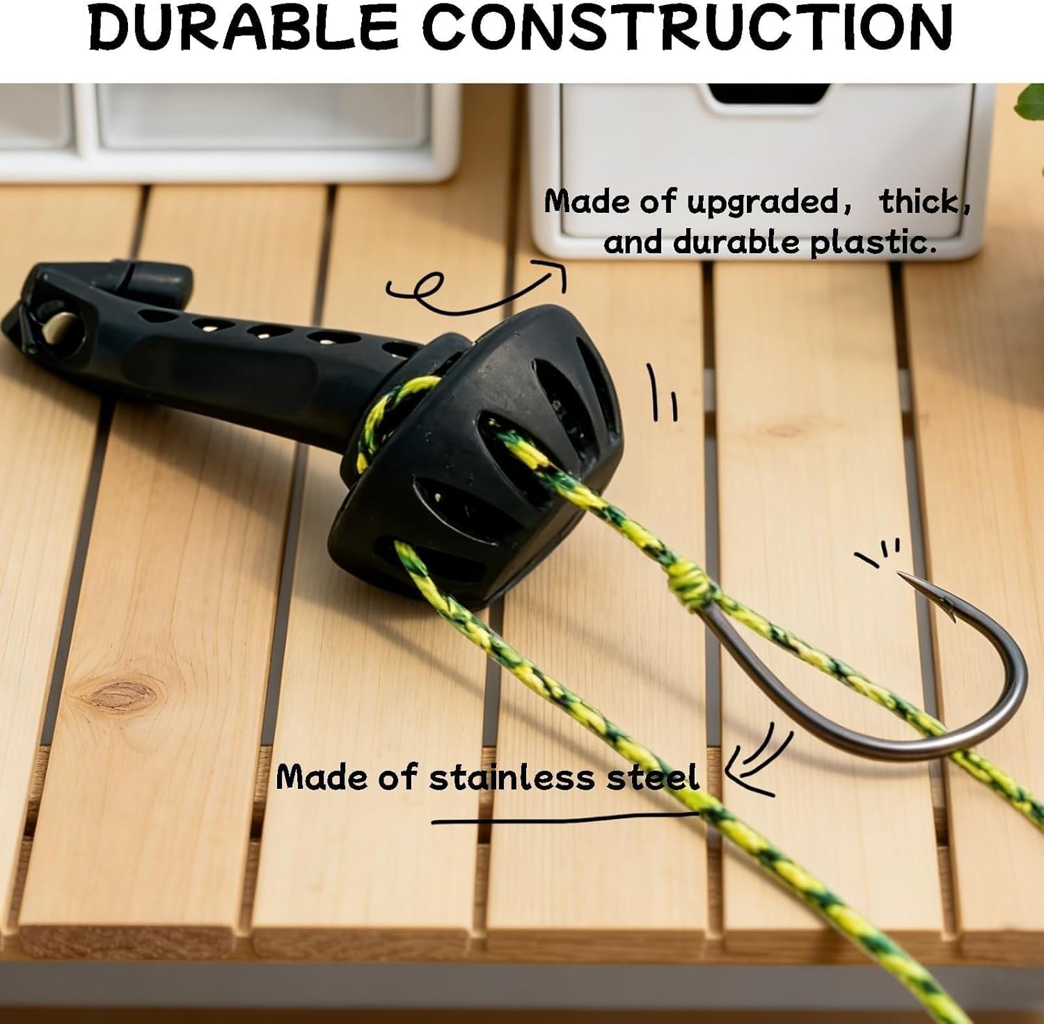 Magnetic Fly Fishing Knot Tool, Fly Threader Tool with Cone Tip for Small Hook Rigging, Quick Knot Tying Tools for Tippet Line, Compact Fly Fishing Accessories for Anglers - 3